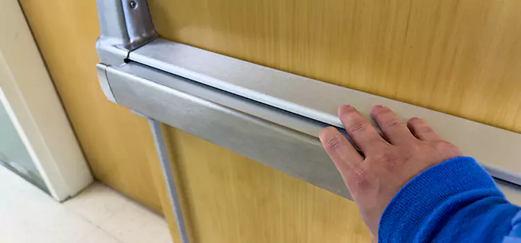 Installing a Push Bar on a Door Berea